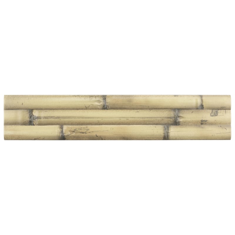 Merola Tile Bamboo Albufera Beige 4" x 19-3/4" Fluted Ceramic Wall Tile
