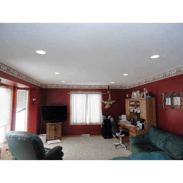 Shop 4 Pack 15w 6 Inch Slim Dimmable Recessed Ceiling Lights Ul