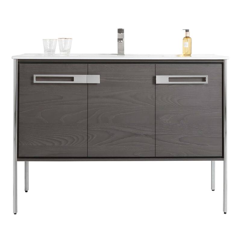 Fine Fixtures Oakville Bathroom Vanity with White Ceramic Sink