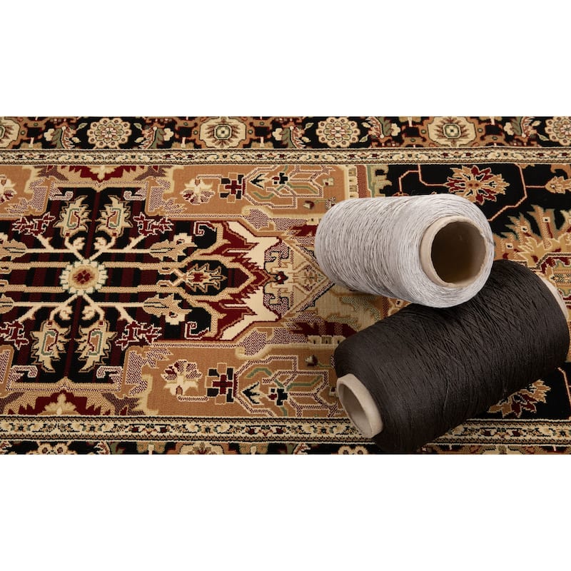 Izmir Collection Beige/Brown Transitional Floral/Botanical Area Rug