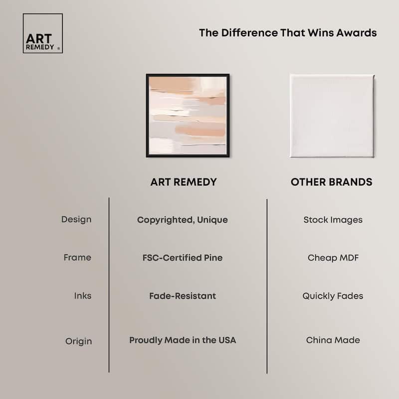 Roseate Cream Tones I Canvas by Art Remedy