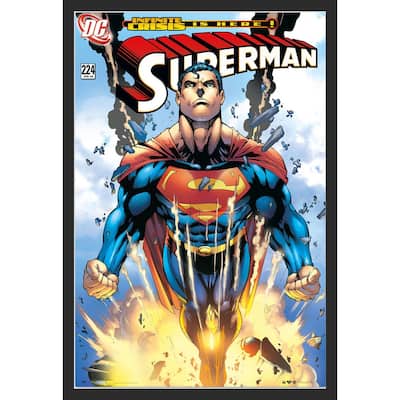 Superman - Infinite Crisis Comic Book Cover Framed Art Poster - 24 x 36 Inch