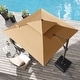 preview thumbnail 31 of 45, Crestlive Products 10FT Aluminum Square Double Top Patio Cantilever-Offset Umbrella