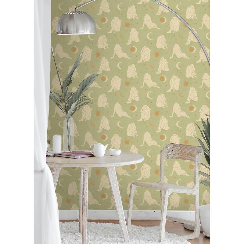 Alja Horvat Sage Nudes Peel & Stick Wallpaper