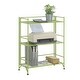 preview thumbnail 31 of 32, Porch & Den Ferdinand 3-Tier Wide Folding Metal Shelf