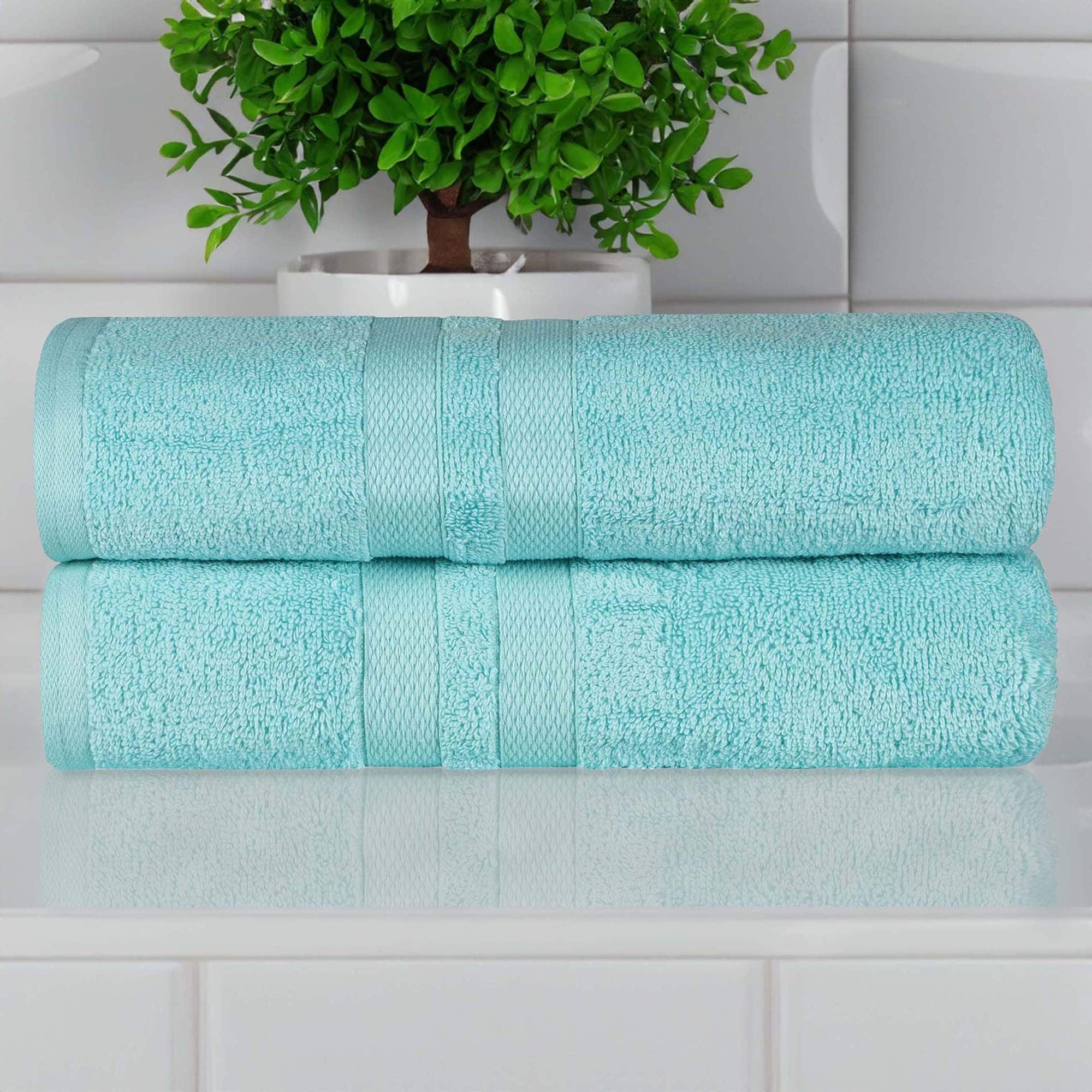 Superior Ultra-Soft Cotton Solid Medium Weight Bath Towel - Picture 19 of 35