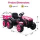 preview thumbnail 22 of 24, Kids Ride On Tractor with Trailer, 12V Battery Powered Electric