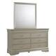 LYKE Home Anabelle Silver Champagne Mirror - Silver Champagne - 38"H X 38"W X 1"D