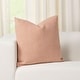 preview thumbnail 3 of 2, Lattice Woven Throw Pillow 16 x 16 - Rose