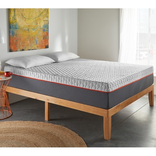 10-Inch Gel Memory Mattress, Medium Firm Feel, CertiPUR-US Foam. Opens flyout.