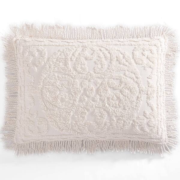 slide 2 of 56, Medallion Chenille Shams. King Sham - Blush