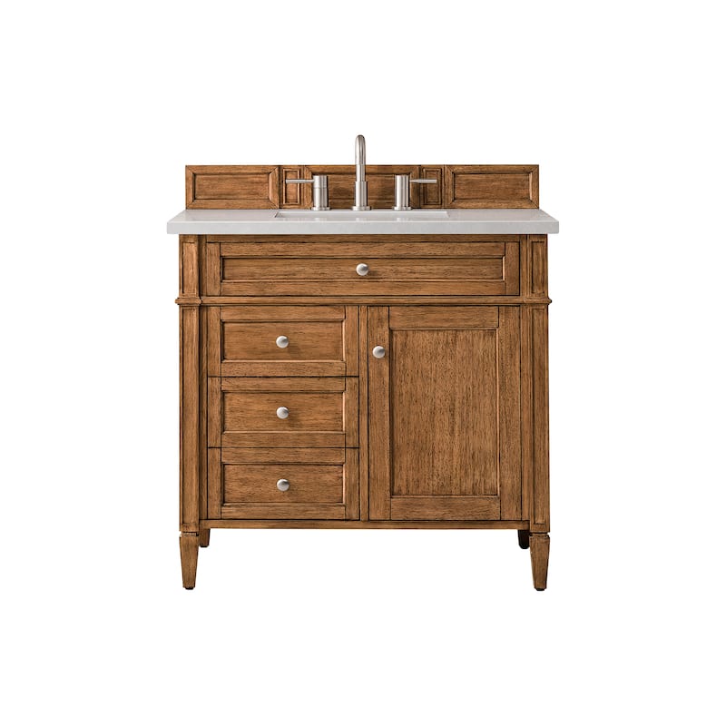 James Martin Vanities Brittany 36" Single Vanity, Saddle Brown