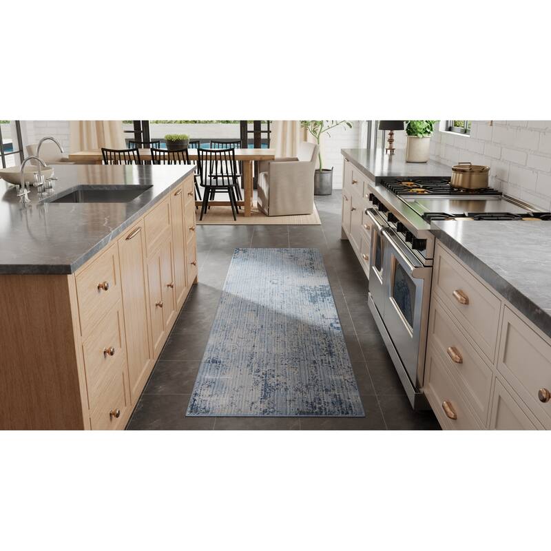 Grand Bazaar Maxin Machine Made Abstract Modern Area Rug