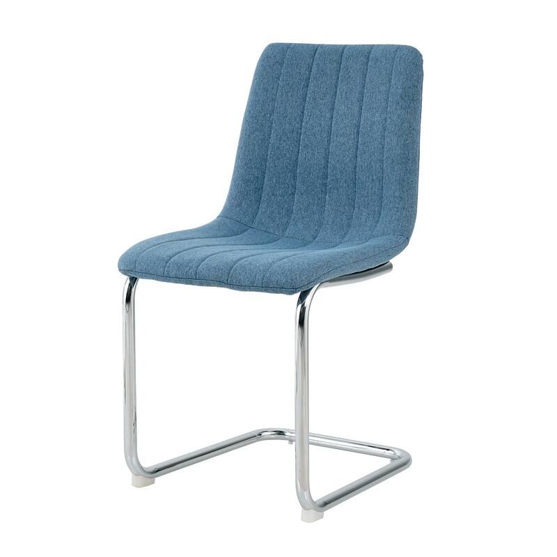 Modern/Simple Dining Chairs with Sliver Metal Base Set of 4