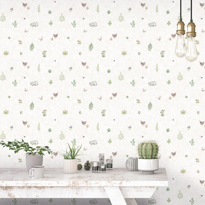 Galerie Wallcoverings Just Kitchens Meadow Spot Vinyl on Non-woven Matte Wallpaper Roll