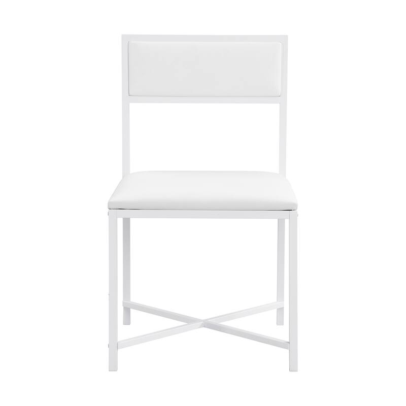 Modern 5-Piece Extendable Dining Table Set, 63" Kitchen Foldable Wooden Table with Lower Storage Shelf and 4 PU Leather Chairs