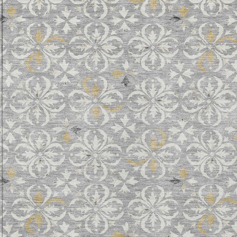 HomeRoots Floral Transitional Rectangle Outdoor Rug