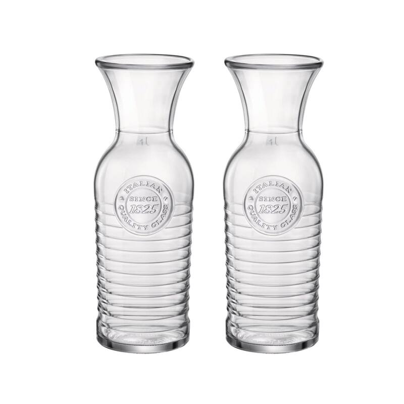 Bormioli Rocco Officina 1825 33.75oz Glass Carafe - Set of 2
