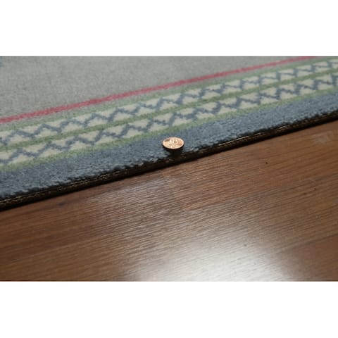 Ivory,Blue, Gray, Green, Pink, Multi Oriental Rug 0 Traditional Oriental Area Rug (8x10) - 8' x 10'