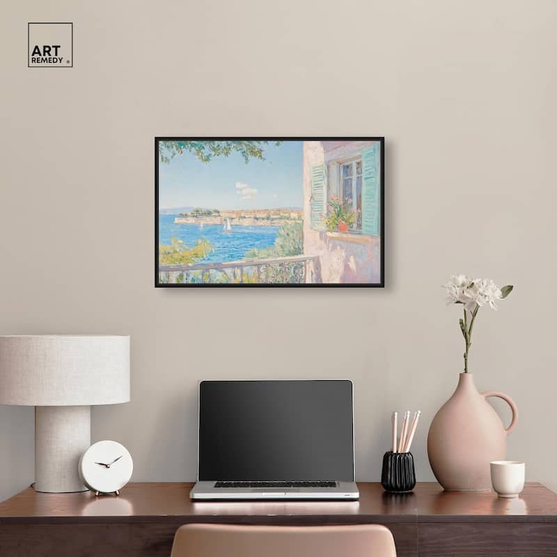 Mediterranean View Canvas by Art Remedy