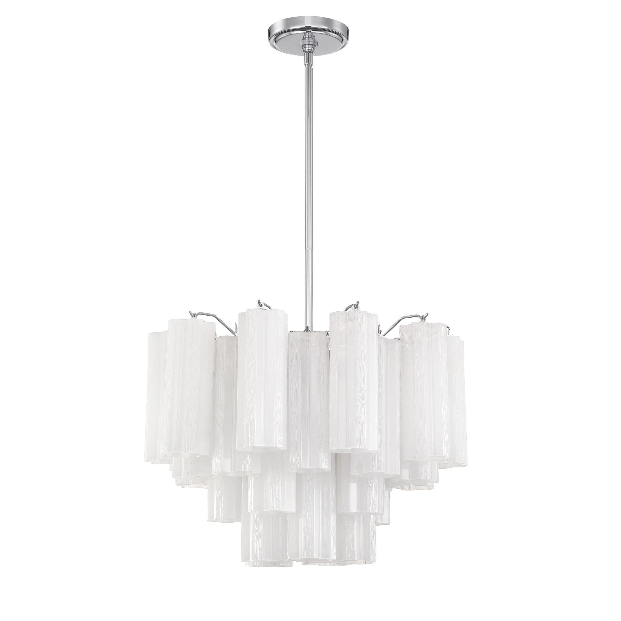 Addis 6 Light Polished Chrome Chandelier - 19.75"W x 14"H x 19.75"D