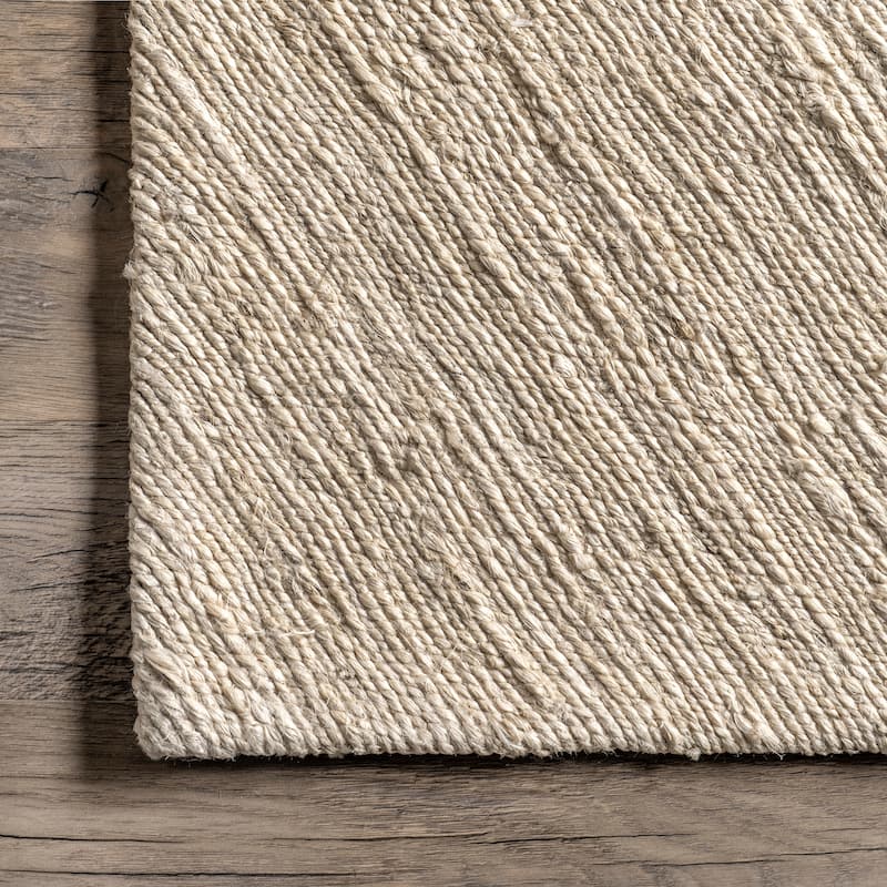 Nuloom Felicia Coastal Geometric Jute Area Rug