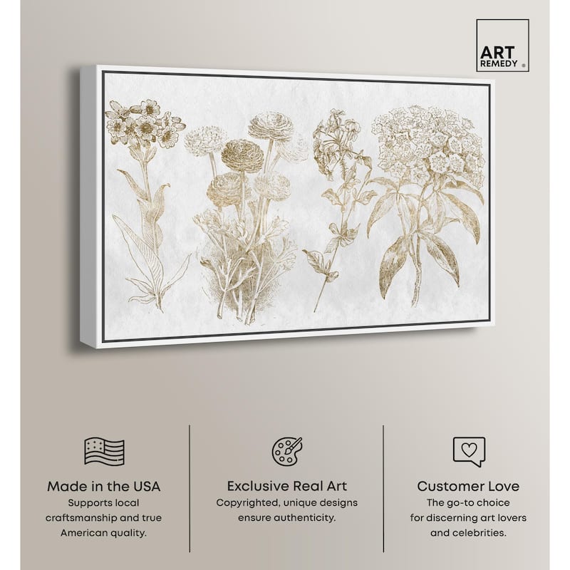 Floral Selection Quad Canvas by Art Remedy