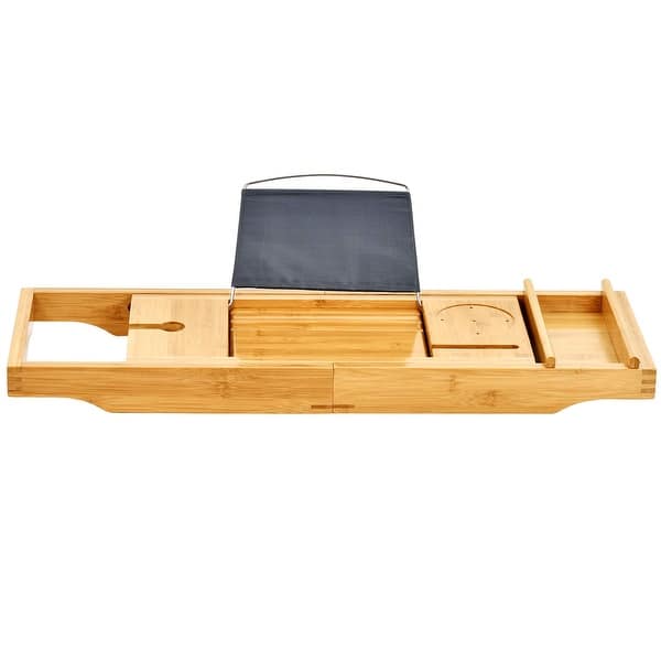 Wood Expandable Luxury Bamboo Bath Tub Bathtub Caddy Tray - China Bamboo  Expandable Bath Caddy, Bamboo Bathtub Caddy Tray