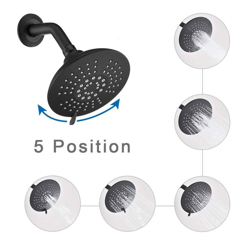 PROOX Shower System Pressure Balancing Touch-Clean 5-spray Shower Head