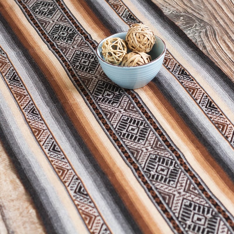 Novica Handmade Mountain Range -Blend Table Runner