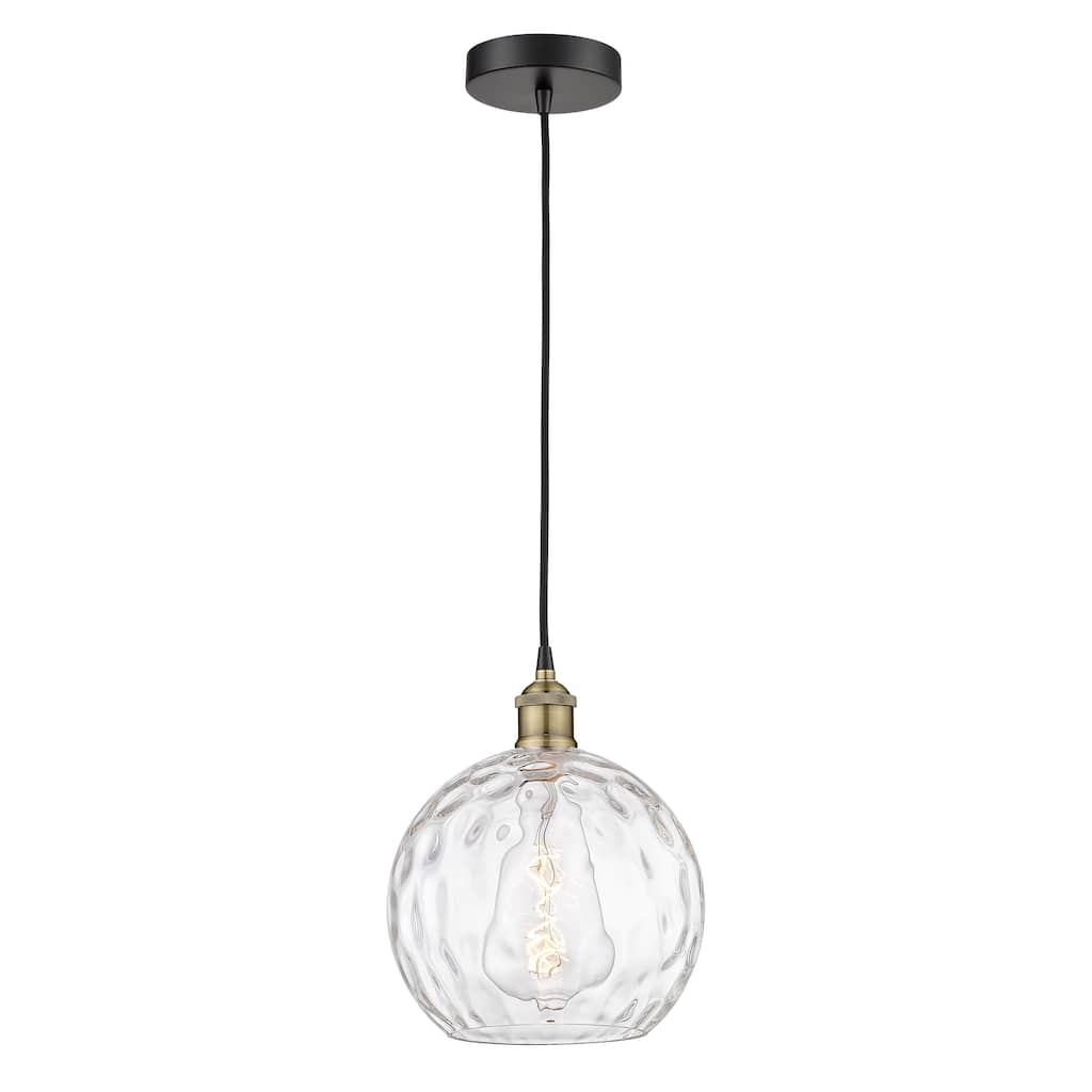 Innovations Lighting Athens Water Glass - 1 Light 10" Cord Hung Mini Pendant