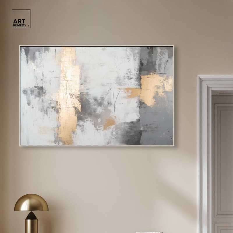 Gilded Gray III Canvas by Art Remedy