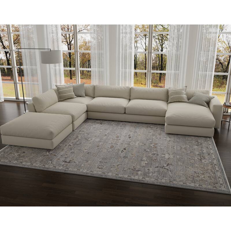 Domani Greige Modern Traditions Area Rug
