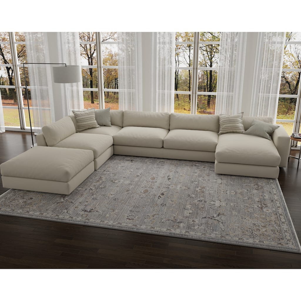 Domani Greige Modern Traditions Area Rug