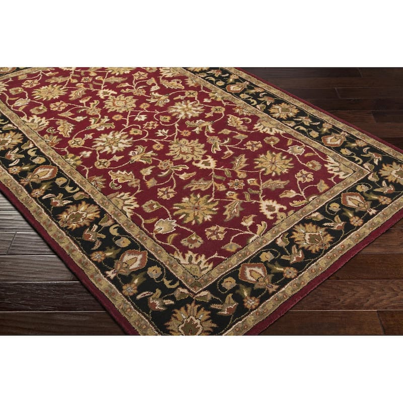 Livabliss Crowne Traditional Border Area Rug