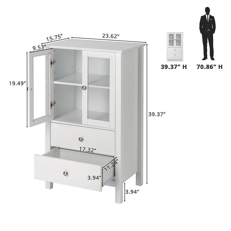 Nordic Minimalist Style Multifunctional Cabinet Bathroom Cabinet White ...