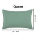 preview thumbnail 21 of 46, 2 Pcs Zippered Pillowcases, Brushed Microfiber Pillow Case Cover Queen(20"x30") - Spa Blue