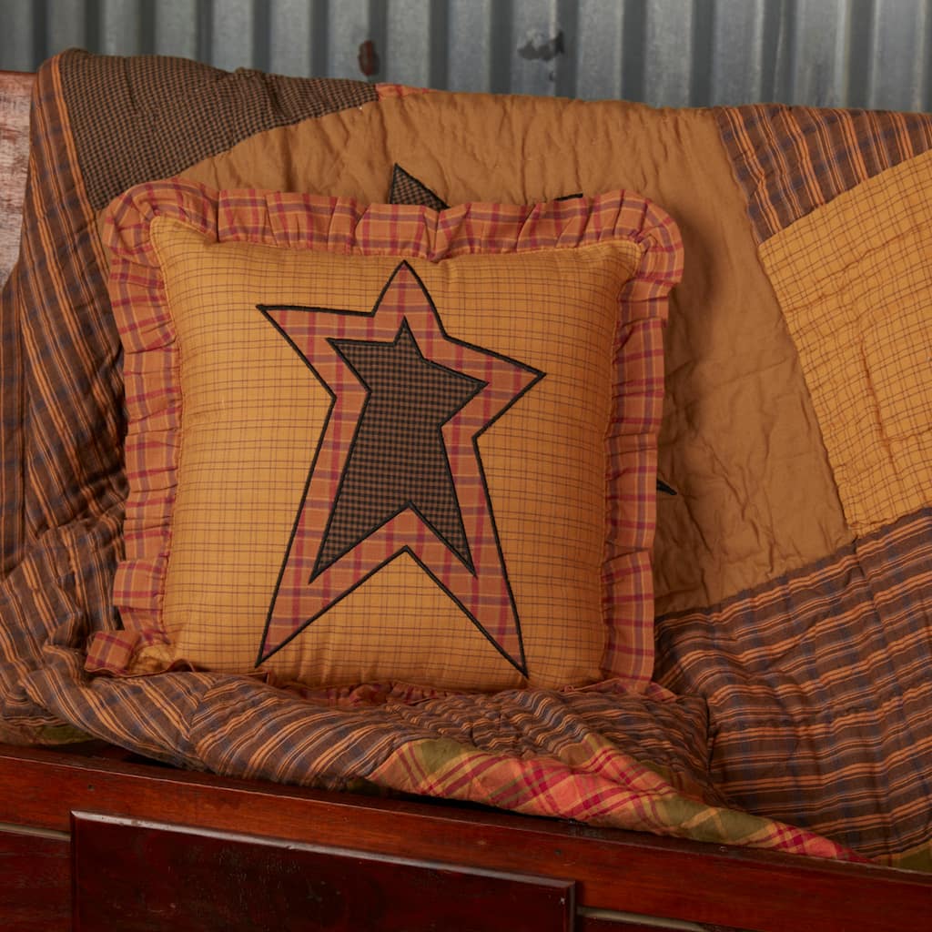 Stratton Applique Star Pillow 12x12