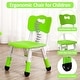preview thumbnail 15 of 45, Garvee Kids Table and 4 Chairs Set, Graffiti Desktop Plastic Children Art Table, Height Adjustable Table and Chair Set