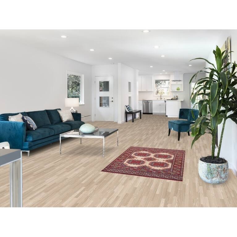 Geometric Kazak Oriental Foyer Rug Handmade Wool Carpet - 3'3"x 4'9"