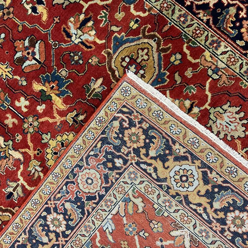HERAT ORIENTAL Handmade 4'11 x 7'1 Serapi Wool Rug - 4'11" x 7'1"