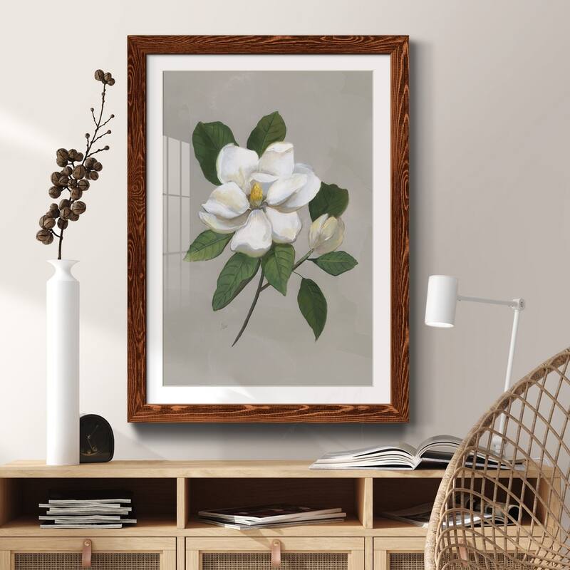 Botanical Magnolia-Premium Framed Print - Ready to Hang