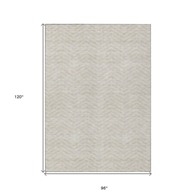 HomeRoots Chevron Transitional Rectangle Outdoor Rug