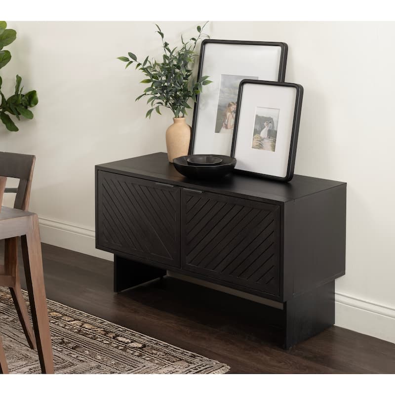 Kate and Laurel Mezzeta Wood TV Stand - 38x15x22