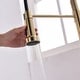 preview thumbnail 4 of 13, Brushed 1-Handle Touchless Deck-Mount Pulldown Kitchen Faucet