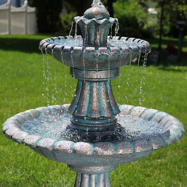 Shop Sunnydaze Nouveau Tiered Outdoor Water Fountain 41 Garden