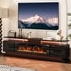 preview thumbnail 27 of 97, 70"/80" Modern Fireplace TV Stand with 36" Electric Fireplace 90" - Black&Black