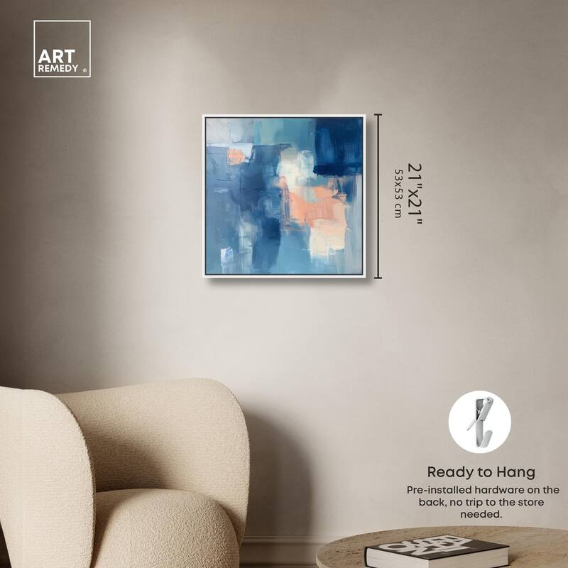 Whispering Blue II Canvas by Art Remedy