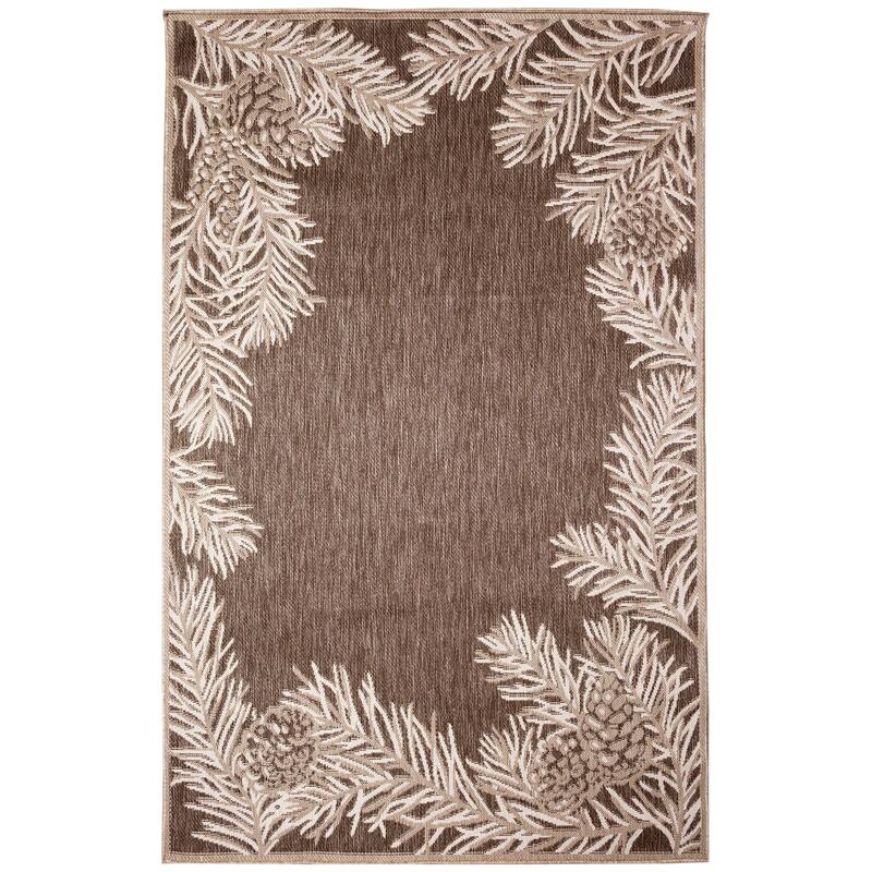 Liora Manne Malibu Pine Border Indoor/Outdoor Rug