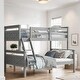 preview thumbnail 2 of 18, Contemporary Twin over Full Bunk Bed with Ladder, Sturdy Construction & Safety Guardrail, Save Space or Split Into 2 Beds